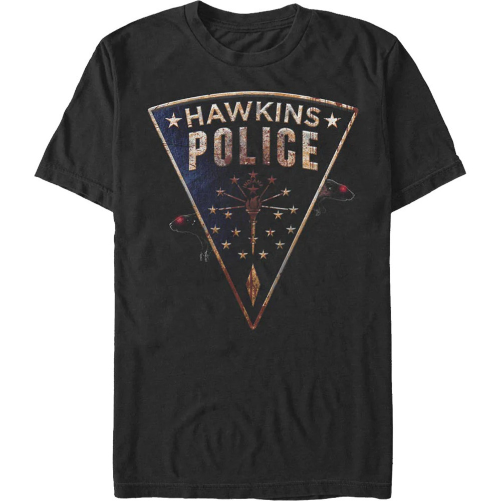 Hawkins Police Rats Patch Stranger Things Tshirt